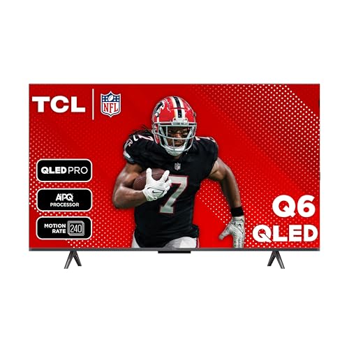 TCL 43-Inch Q65 QLED 4K UHD Smart TV with Google TV (43Q651G, 2024 Model) Dolby Vision, Dolby Atmos, HDR Pro+, Game Accelerator Enhanced Gaming, Voice Remote, Works with Alexa, Streaming Television