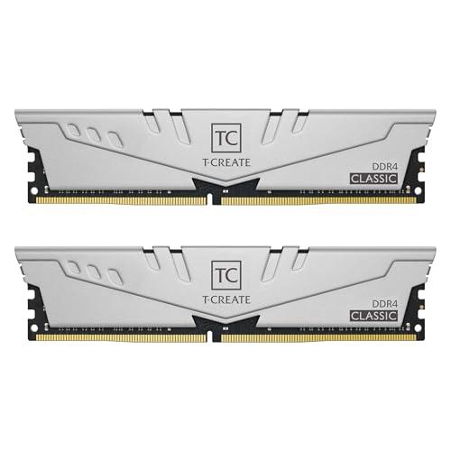 TEAMGROUP T-Create Classic 10L DDR4 32GB Kit (2 x 16GB) 3200MHz (PC4 25600) CL22 Desktop Memory Module Ram - TTCCD432G3200HC22DC01