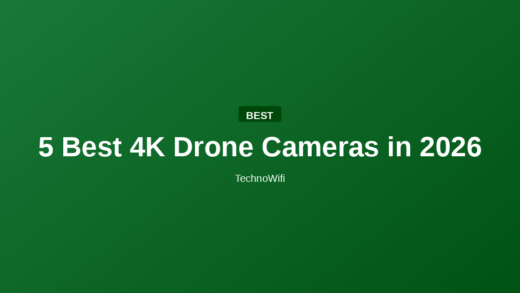5 Best 4K Drone Cameras in 2026