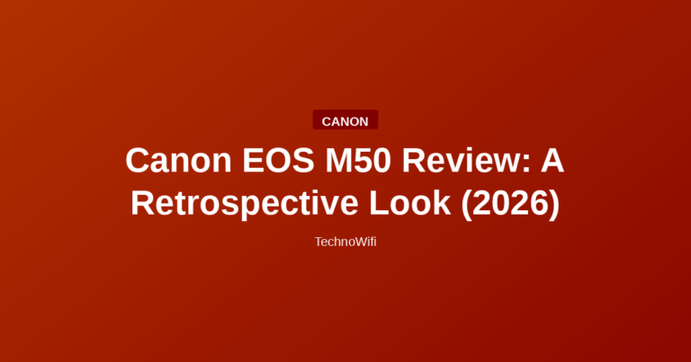 Canon EOS M50 Review: A Retrospective Look (2026)