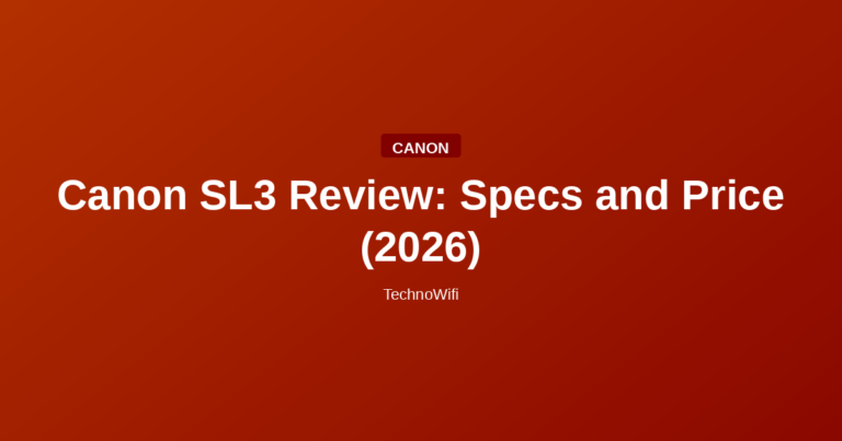 Canon SL3 Review: Specs and Price (2026)