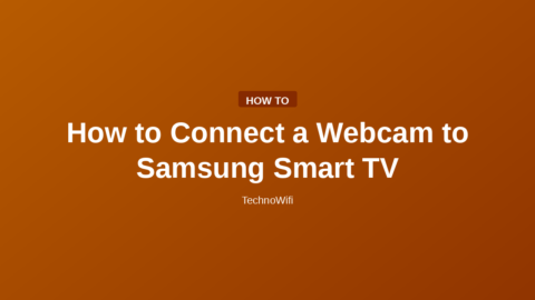 How to Connect a Webcam to Samsung Smart TV