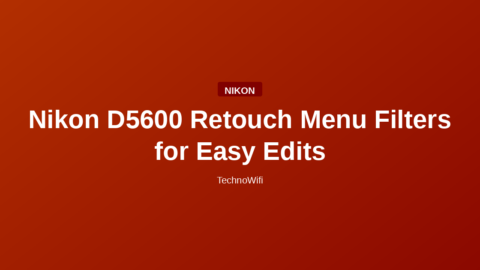 Nikon D5600 Retouch Menu Filters for Easy Edits