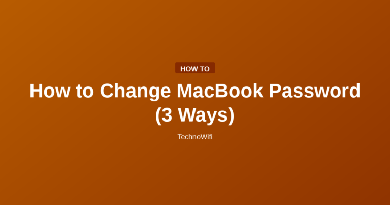 How to Change MacBook Password (3 Ways)