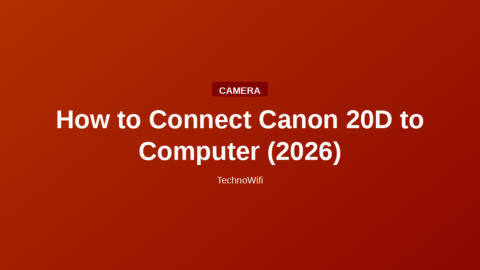 How to Connect Canon 20D to Computer (2026)