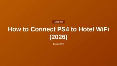 How to Connect PS4 to Hotel WiFi (2026)