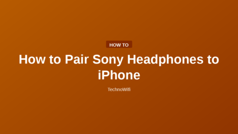 How to Pair Sony Headphones to iPhone
