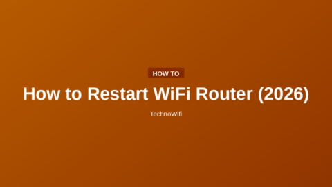 How to Restart WiFi Router (2026)