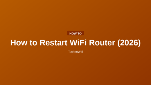How to Restart WiFi Router (2026)