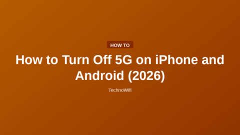How to Turn Off 5G on iPhone and Android (2026)