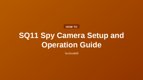SQ11 Spy Camera Setup and Operation Guide