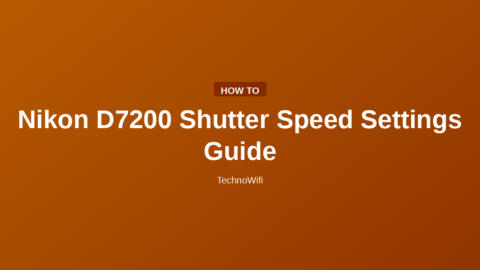 Nikon D7200 Shutter Speed Settings Guide