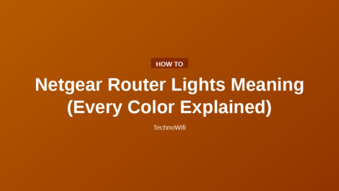 Netgear Router Lights Meaning (Every Color Explained)