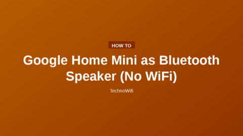 Google Home Mini as Bluetooth Speaker (No WiFi)