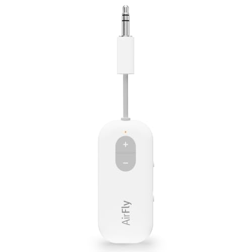 Twelve South AirFly SE Bluetooth Wireless Audio Transmitter Receiver for AirPods or Wireless Headphones - Use with Any 3.5 mm Audio Jack for Airplanes, Gym Equipment, TVs, iPad/Tablets and Auto