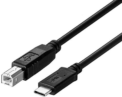 Type C Printer Cable Compatible with iPad Pro iPad Air MacBook Pro MacBook Air M1 Mac Pro iMac Pro USB C to USB B Printer Scanner Cord for HP Canon Brother Epson Samsung Pantum 6.6 Feet