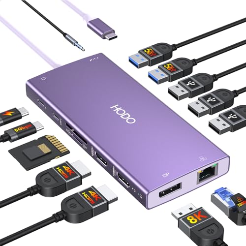 USB C Adapter for MacBook Pro Air M3 M2 M1, USB C Hub Mac Adapter 7 in 2 MacBook Accessories with 4K HDMI, Thunderbolt 4 3, Data Transfer 10G USB 3.1 5G USB-C 480Mbps USB 2.0, 3.5mm Audio Mac Dongle