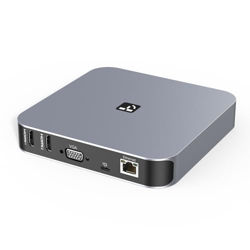 USB C Docking Station Dual Monitor for M1/M2/M3 MacBook Pro/Air, Dell, Lenovo, HP, Surface, 13 in 1 Triple Display Laptop Docking Station with 65W Power Adapter, Dual HDMI, VGA, 4 USB 3.0, Ethernet