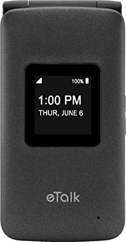 Verizon Wireless Phone KAZUNA eTALK myFlix - 4G LTE (Flip Phone) (Renewed)
