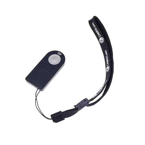 Wireless IR Shutter Remote Control - Works with Many Nikon and Canon Cameras, for Example: D70, D750, D3000, D3200, D3300, D5500, D7000 / EOS 5D Mark IV, 5DS, 6D, 77D, 100D, 750D, 800D