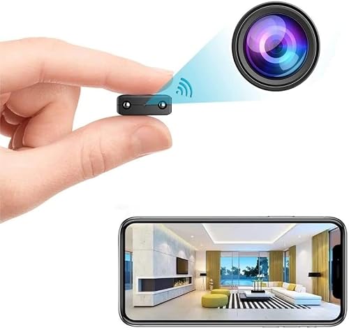 Wireless WiFi Camera Security House Room Body Cameras Nanny Cam Smart Home Indoor Outdoor Cams Pet Dog Baby Camera 1080P House Portable Camera Mini Room Night Vision Camera No Need WiFi Door Camera