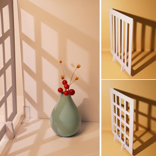 Yoocheese Product Photography Photo Props: Food Jewelry Make-up and Small Product Flat Lay Photoshoot Backdrops - 2pcs Light and Shadow Boards for Table Top Product Phogography(12x11.5inch)