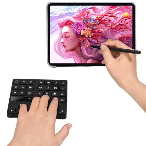 Zopsc Keyboard for Procreate, Keyboard with 35 Shoutcuts, One Handed Ergonomic Keyboard for Procreate and Drawing Shortcuts for , for OS X