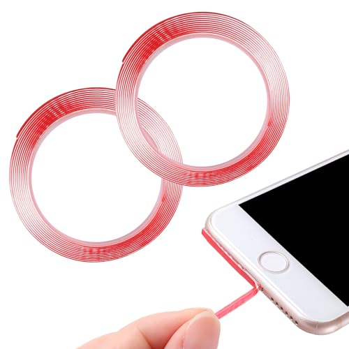 2 Pack Phone Speaker Cleaning Kit, Phone Cleaner Tape Kit for Phone Speaker Receiver, Adhesive Cleaning Stickers Dust Remover for Mobile Phone Hole Dust Removal for Samsung LG Android
