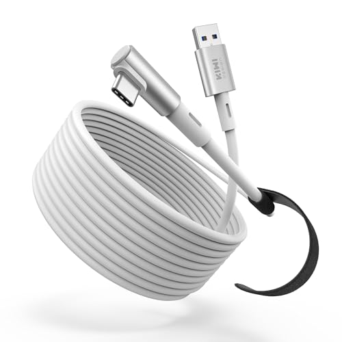 KIWI design 16FT Link Cable Compatible with Oculus/Meta Quest 3 Accessories, and Quest 2/Pro/Pico 4, USB3.0 Link Cable with 5Gbps Super Speed